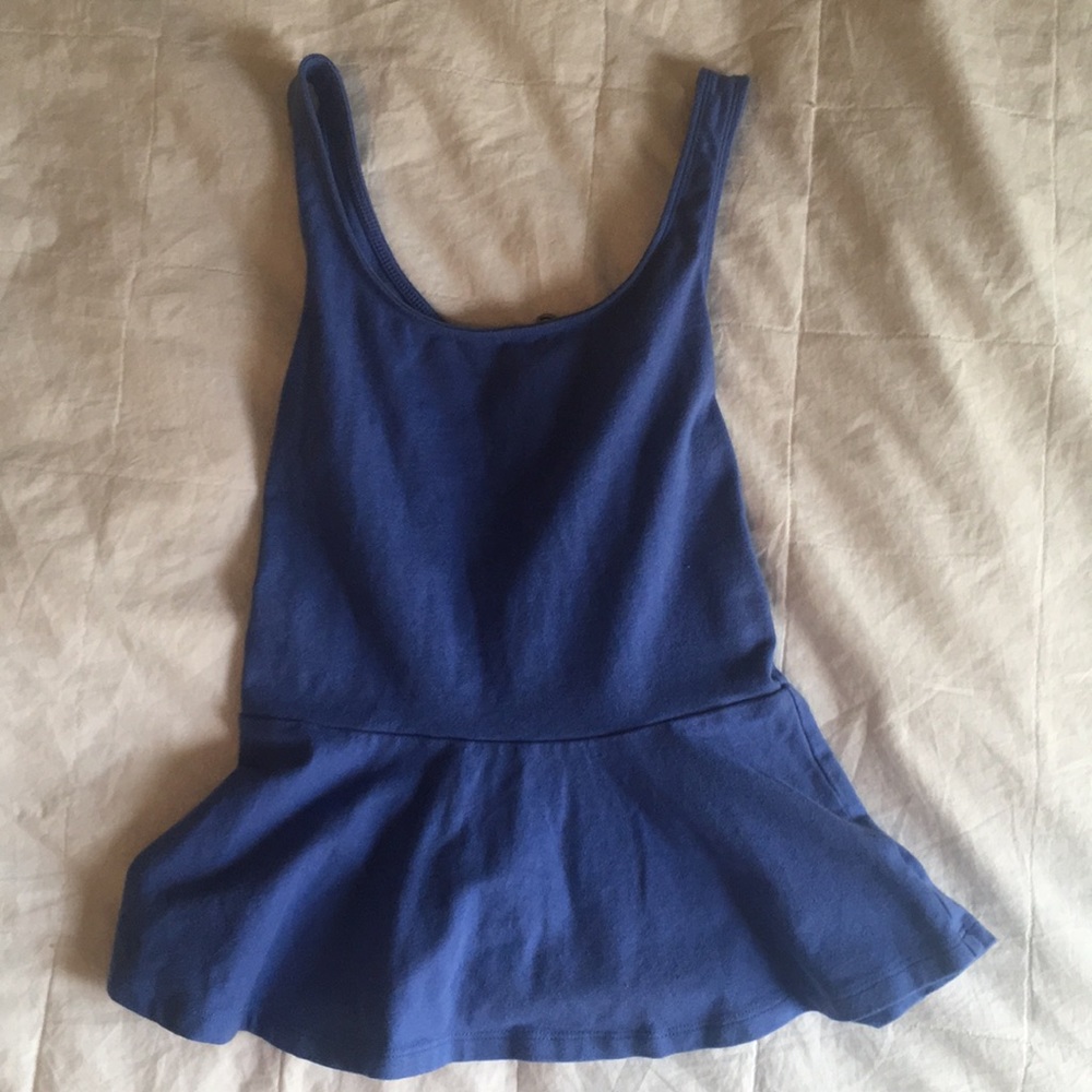 Lavender peplum top